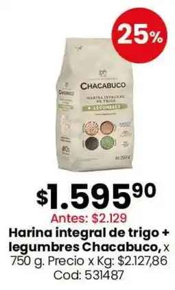 Coto Chacabuco harina integral de trigo + legumbres oferta
