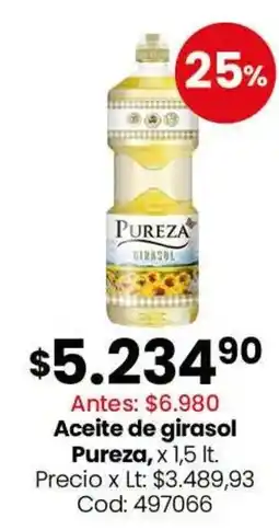 Coto Pureza aceite de girasol oferta