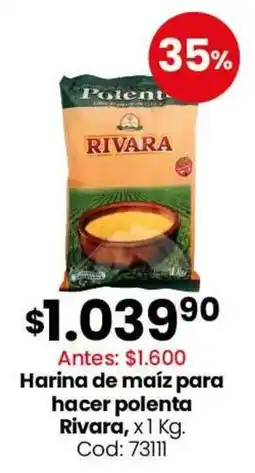 Coto Rivara harina de maiz para hacer polenta oferta