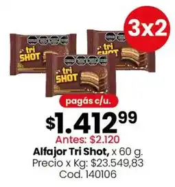 Coto Tri shot alfajor oferta