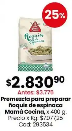 Coto Mamá Cocina noquis de espinaca oferta