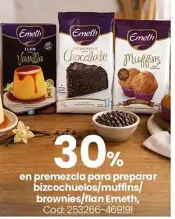 Coto Emeth premezcla para preparar bizcochuelos/muffins/brownies/flan Emeth oferta