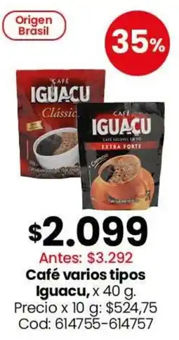 Coto Iguacu cafe varios tipos oferta