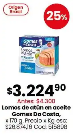 Coto Gomes da Costa lomos de atún en aceite oferta