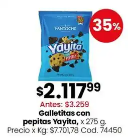 Coto Fantoche galletitas con pepitas yayita oferta