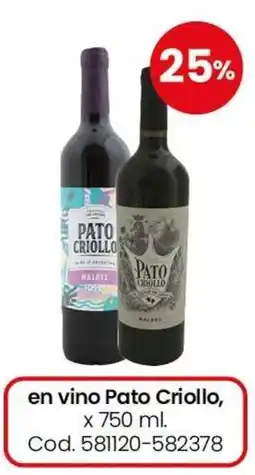 Coto Pato criollo vino oferta