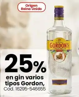 Coto Gordon gin varios tipos oferta