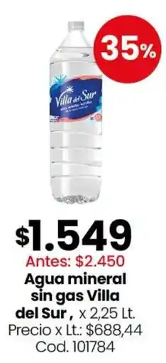 Coto Villa del Sur agua mineral sin gas oferta