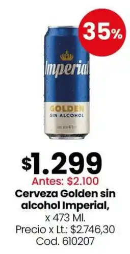 Coto Imperial cerveza golden sin alcohol oferta