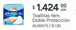 El Milagro Mayorista Always toallitas fem. doble protección oferta