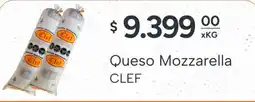 El Milagro Mayorista Clef queso mozzarella oferta