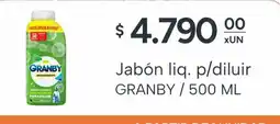 El Milagro Mayorista Granby jabón líquido p/diluir oferta