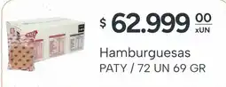 El Milagro Mayorista Paty hamburguesas oferta