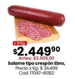 Coto Salame tipo crespón ebro, cod. 17047-45182 oferta