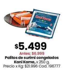 Coto Kani kama - palitos de surimi congelados oferta
