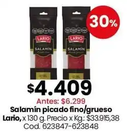 Coto Lario - salamín picado fino/grueso oferta