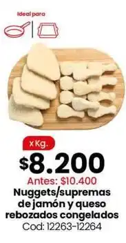 Coto Ideal - nuggets/supremas de jamón y queso rebozados congelados cod: 12263-12264 oferta