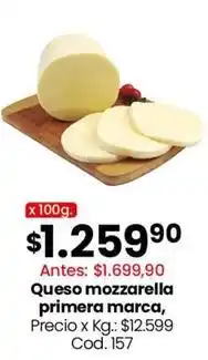 Coto Primera marca - queso mozzarella oferta