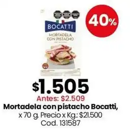 Coto Bocatti - mortadela con pistacho oferta