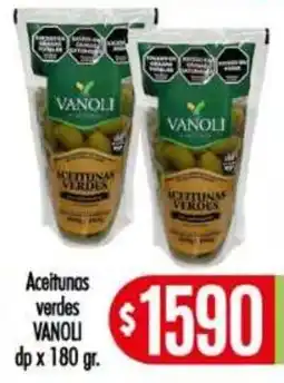 Supermercados Caracol Vanoli aceitunas verdes oferta