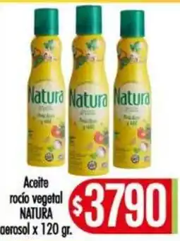 Supermercados Caracol Natura aceite rocío vegetal oferta