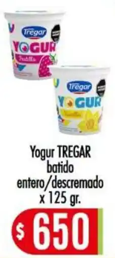 Supermercados Caracol Tregar yogur batido entero/descremado oferta