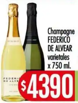 Supermercados Caracol Federico de alvear champagne varietales oferta