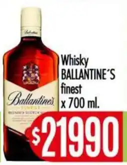 Supermercados Caracol Ballantine's whisky finest oferta