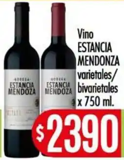 Supermercados Caracol Estancia mendoza vino varietales/bivarietales oferta