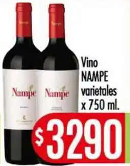 Supermercados Caracol Nampe vino varietales oferta