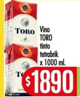 Supermercados Caracol Toro vino tinto oferta
