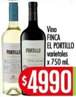 Supermercados Caracol Finca El Portillo vino varietales oferta