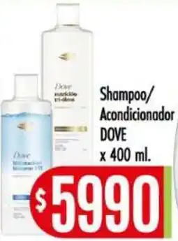 Supermercados Caracol Dove shampoo/acondicionador oferta