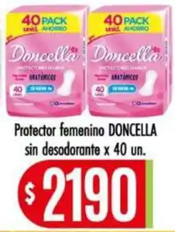 Supermercados Caracol Doncella protector femenino oferta