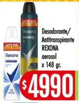 Supermercados Caracol Rexona desodorante/antitranspirante aerosol oferta