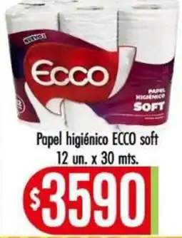 Supermercados Caracol Ecco papel higiénico soft oferta
