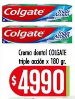 Supermercados Caracol Colgate crema dental triple acción oferta