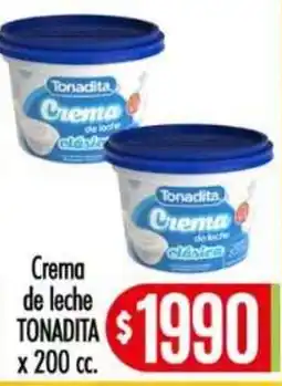 Supermercados Caracol Tonadita crema de leche clásica oferta