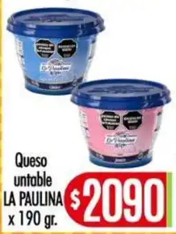 Supermercados Caracol La paulina queso untable oferta