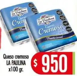 Supermercados Caracol La paulina queso cremoso tradicional oferta