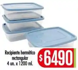 Supermercados Caracol Recipiente hermético rectangular oferta