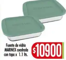 Supermercados Caracol Marinex fuente de vidrio cuadrada oferta