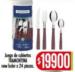 Supermercados Caracol Tramontina juego de cubiertos oferta