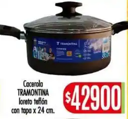 Supermercados Caracol Tramontina cacerola loreto teflón oferta
