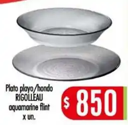 Supermercados Caracol Rigolleau plato playo/hondo aquamarine flint oferta