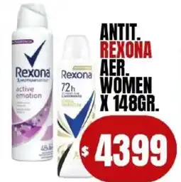 Supermercados Mariano Max Rexona antit. aer. women oferta