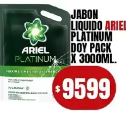 Supermercados Mariano Max Ariel jabon liquido platinum oferta