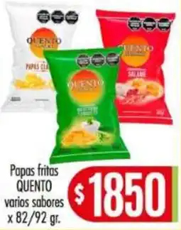 Supermercados Caracol Quento papas fritas varios sabores oferta