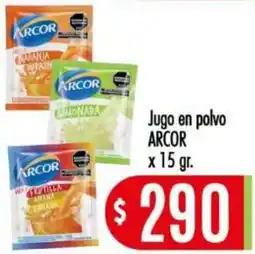 Supermercados Caracol Arcor jugo en polvo oferta