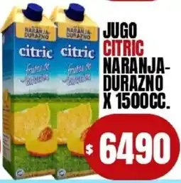 Supermercados Mariano Max Citric jugo citric naranja-durazno oferta